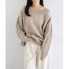 アンドミー(andme)のボリューム袖 オフショルダー ニット トップス