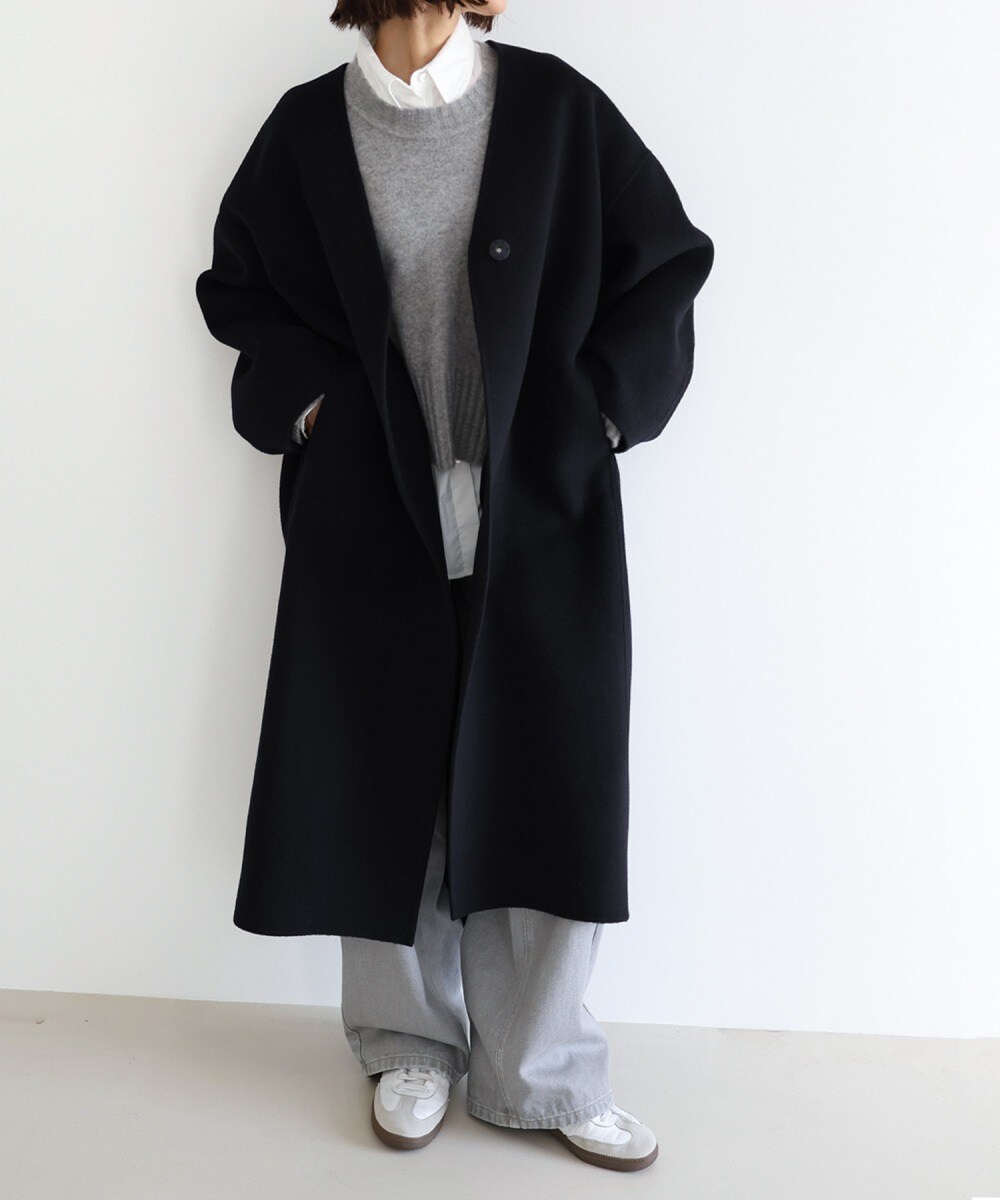 LaLa ADORE 96,800円 ネオストレッチウールノーカラーコート LaLa ADORE 96,800円 ネオストレッチウールノーカラーコート
