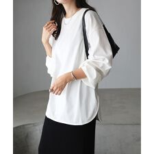 クルーネック ロング 長袖 Tシャツ