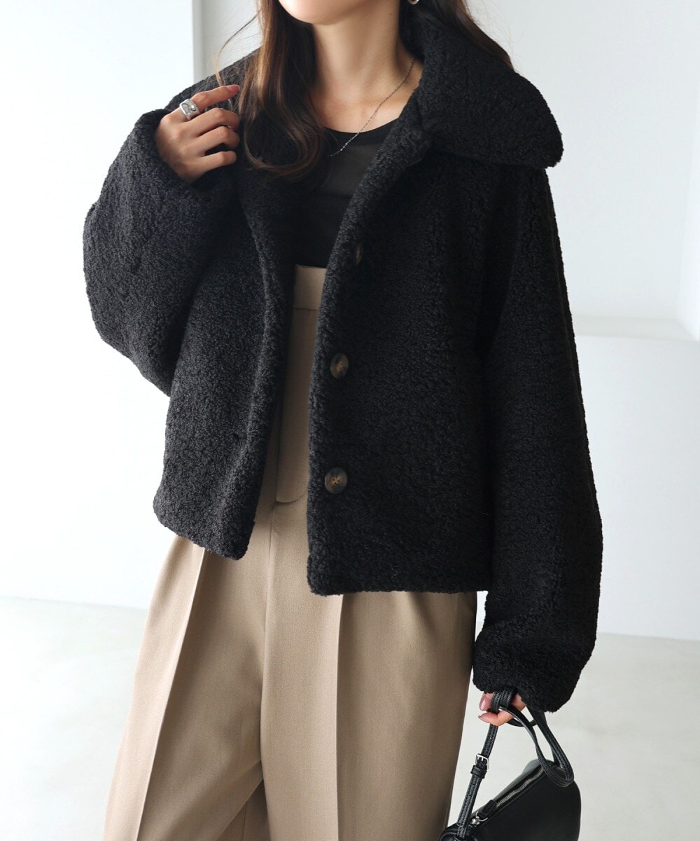ショート丈 テディベア ボア コート | アンドミー(andme) | マルイ