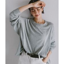 ソフトフライス 長袖 Tシャツ 《ミドル丈/ロング丈 》evernavy エバーネイビー