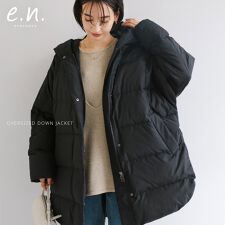 ドルマン サイドジップ ダウンジャケット evernavy エバーネイビー 
