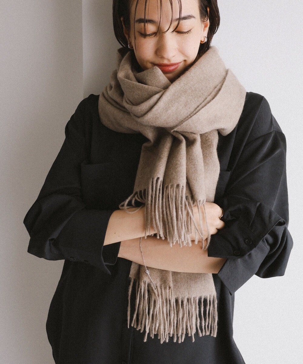 ゆちゃ様ご購入用　SPICK AND SPAN◆カシミア混高級ウール◆レディース Spick & Span カシミヤチェックストール | スピック＆スパン(Spick and