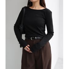 ショート丈 2way 長袖 Tシャツ Freesia フリージア