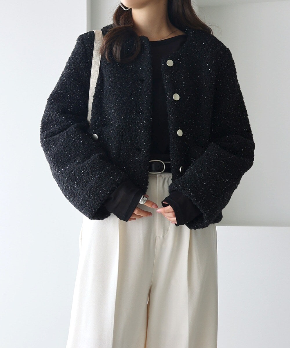 金ボタンウールシャギーコート | ジェーバイブルー(J by blue