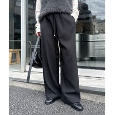 とろみ イージー ワイド パンツ