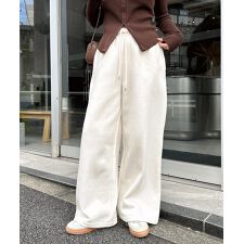 裏起毛 スウェット ワイド パンツ