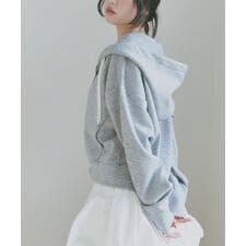 ショート丈 ドルマン スウェット パーカー Freesia フリージア