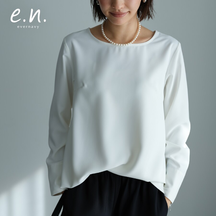 ダブル クロス Tブラウス evernavy エバーネイビー | エバーネイビー