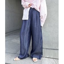 テンセル デニム イージー ワイド パンツ