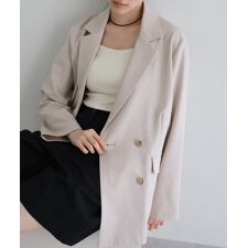 金ボタン ダブル テーラード ジャケット