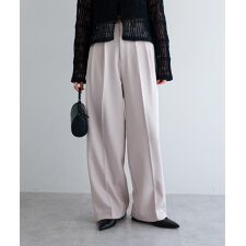 2タック スラックス ワイド パンツ