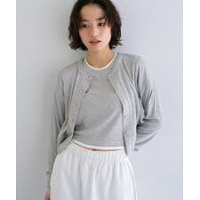 テレコリブ ショート丈 カーディガン ANME アンメ