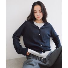 UVカット 接触冷感 Vネック シアー カーディガン