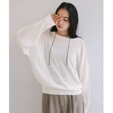 UVカット 接触冷感 シアー ニット トップス