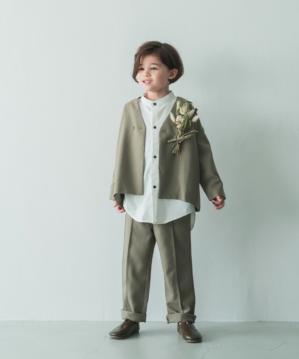 スーツセットアップ khaki beige 110cm