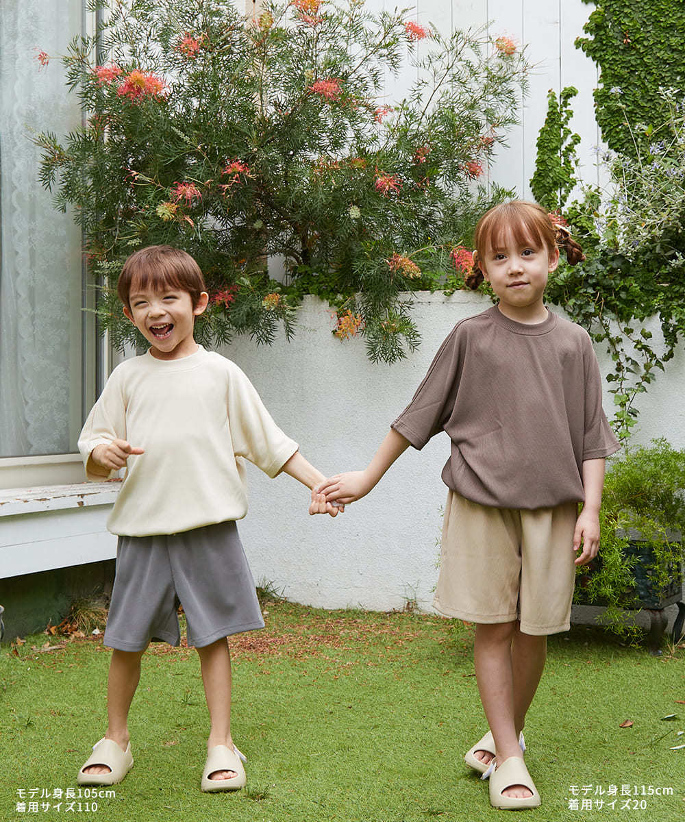 riziere リジェール　セットアップ　110センチ　シャツ付き 美品 リジェール riziere ノーカラージャケットセットアップ