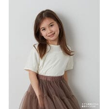 ドットチュール袖Tシャツ