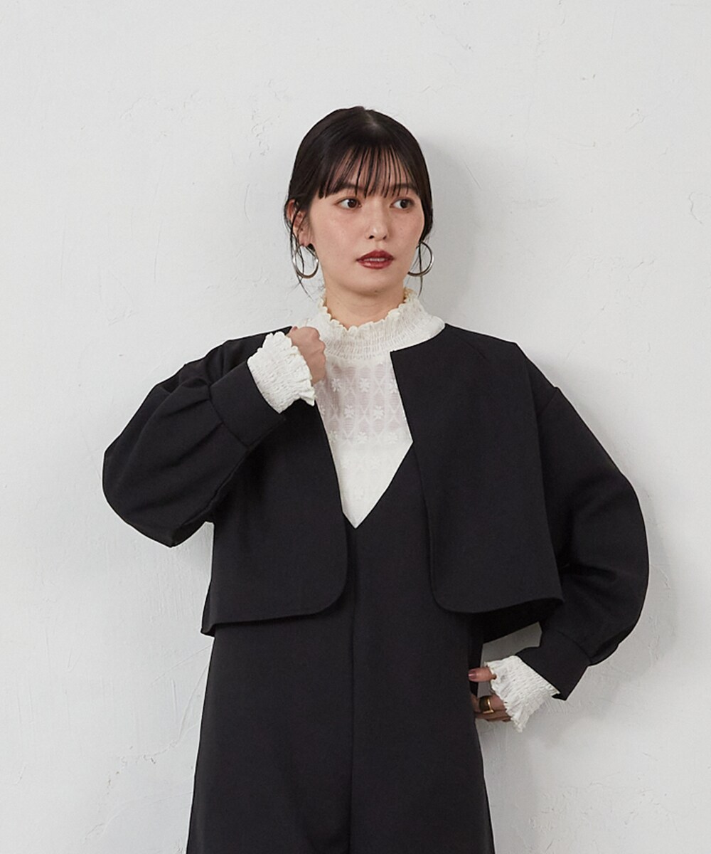 riziere ノーカラージャケット セットアップ シャツセット