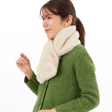 ジェニファー(Jennifer)のフェイクミンク ファーティペット【差し込みファーマフラー】