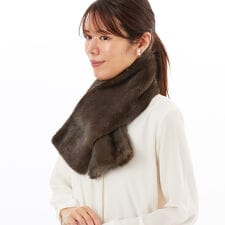 ジェニファー(Jennifer)のフェイクミンク ファーティペット【差し込みファーマフラー】