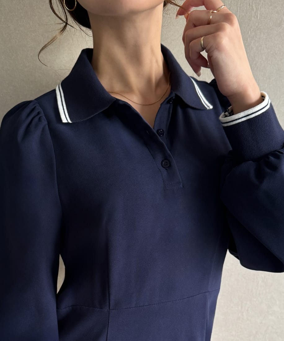 ジャガードハイネックワンピース23AW | ナチュラルビューティー