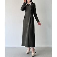 ジュノア(JUNOAH)のタックタイトポロシャツワンピース