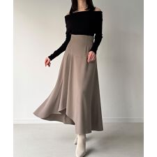 ジュノア(JUNOAH)のラッフルレースアップスカート(裏地なし)