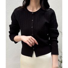 ジュノア(JUNOAH)の長袖ケーブルニットカーディガン