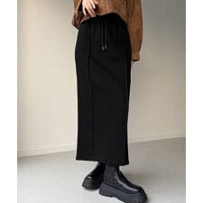 ジュノア(JUNOAH)の裏起毛フロントラインスウェットスカート