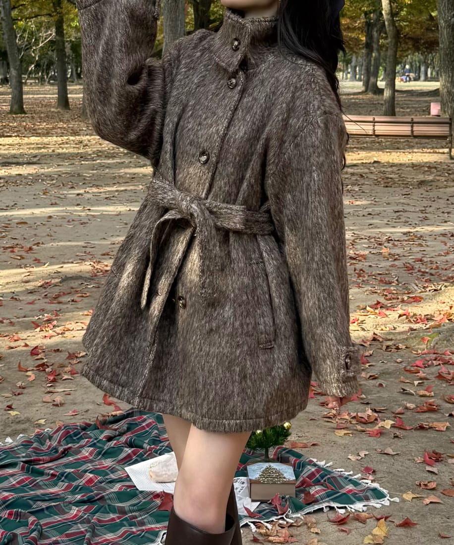 Louere ウエストシェイプフレアチェスターコート | ルエレ(Louere