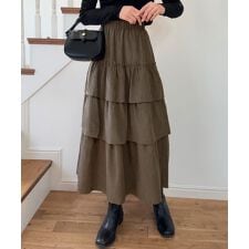 ラウアー(LAUIR)のフリルティアードスカート