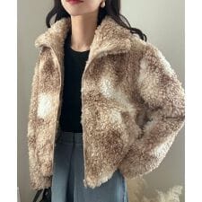 ショート丈ボアブルゾン