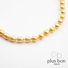 淡水パールのシンプルショートネックレス 38cm