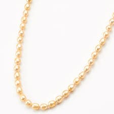 淡水パールのシンプルショートネックレス 50cm