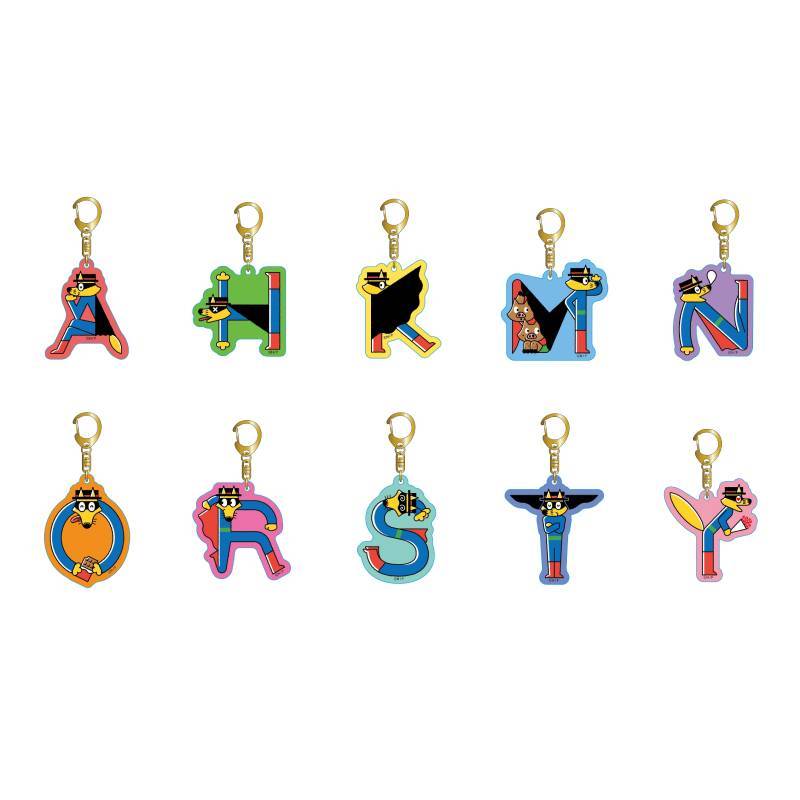 ONE PIECE DAY エース イニシャルアクリルキーホルダー Aセット