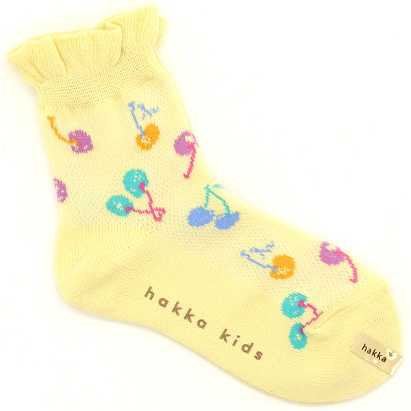 ★チェリーが可愛い★【LOUIS VUITTON】コットンソックス カラフルチェリー柄ソックス | ハッカキッズ&ベビー(hakka kids