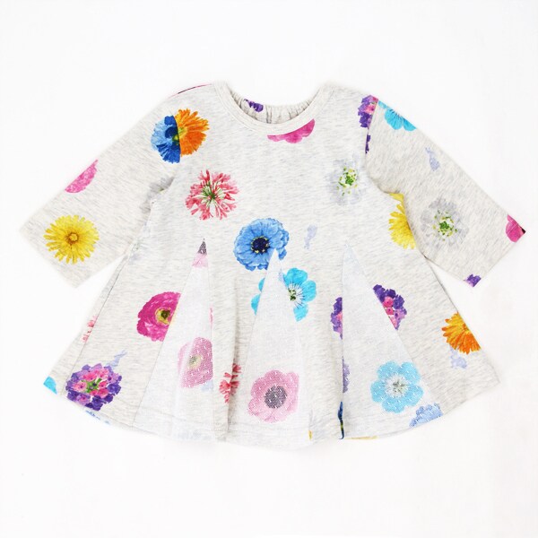 ベビー]フラワーミックスプリントチュニック | ハッカキッズ&ベビー