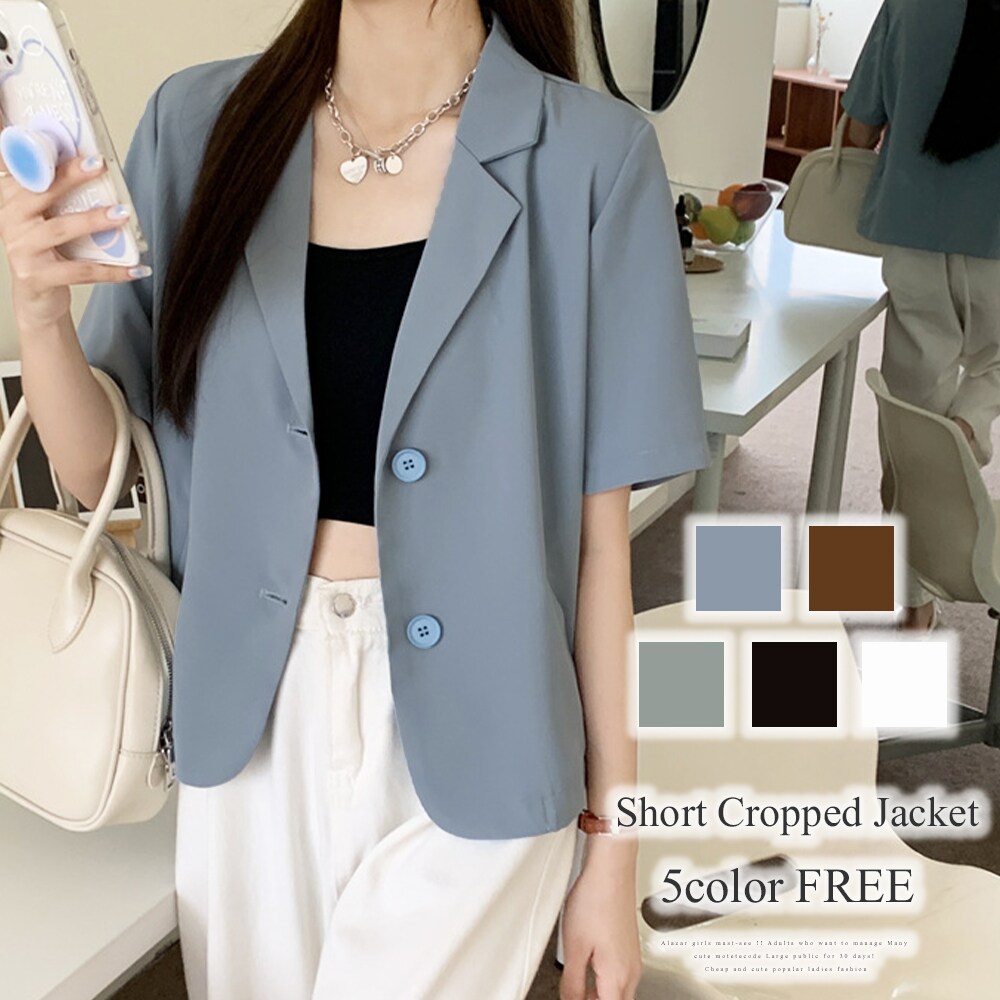 ✨新品タグ付✨AKTE ショートリバージャケット　クロップドジャケット ショートクロップドジャケット | アミュレット(Amulet) | マルイウェブ