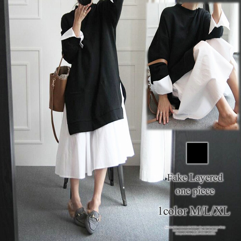 ワンピース iamtrue7382 I am in fact ワンピース Suai-mai ゴアードTワンピース