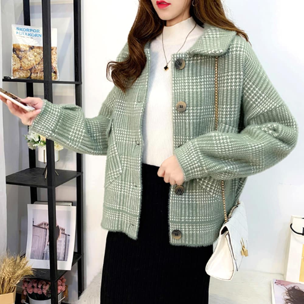 チェック柄ジャケット