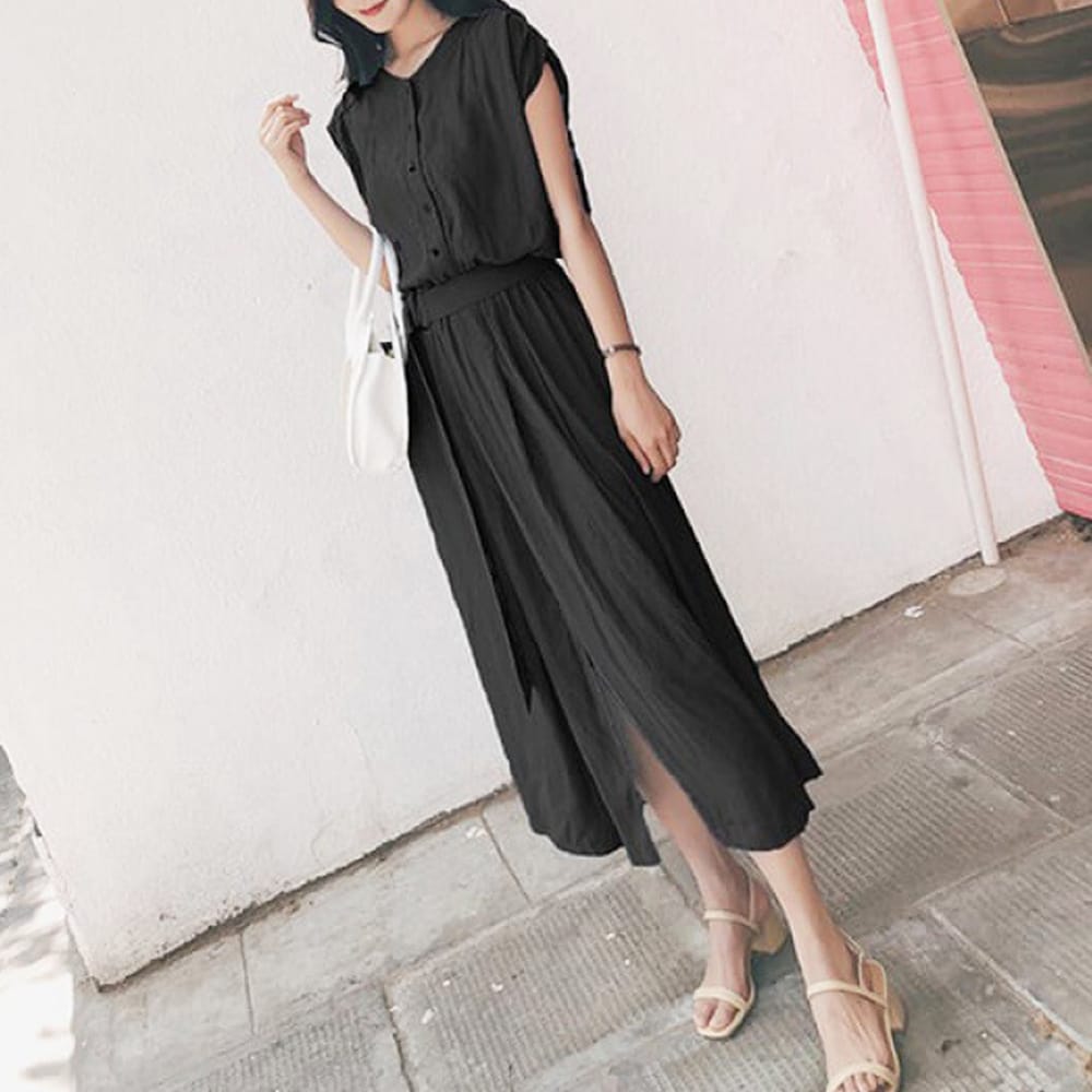 ウエストマークシャツワンピース