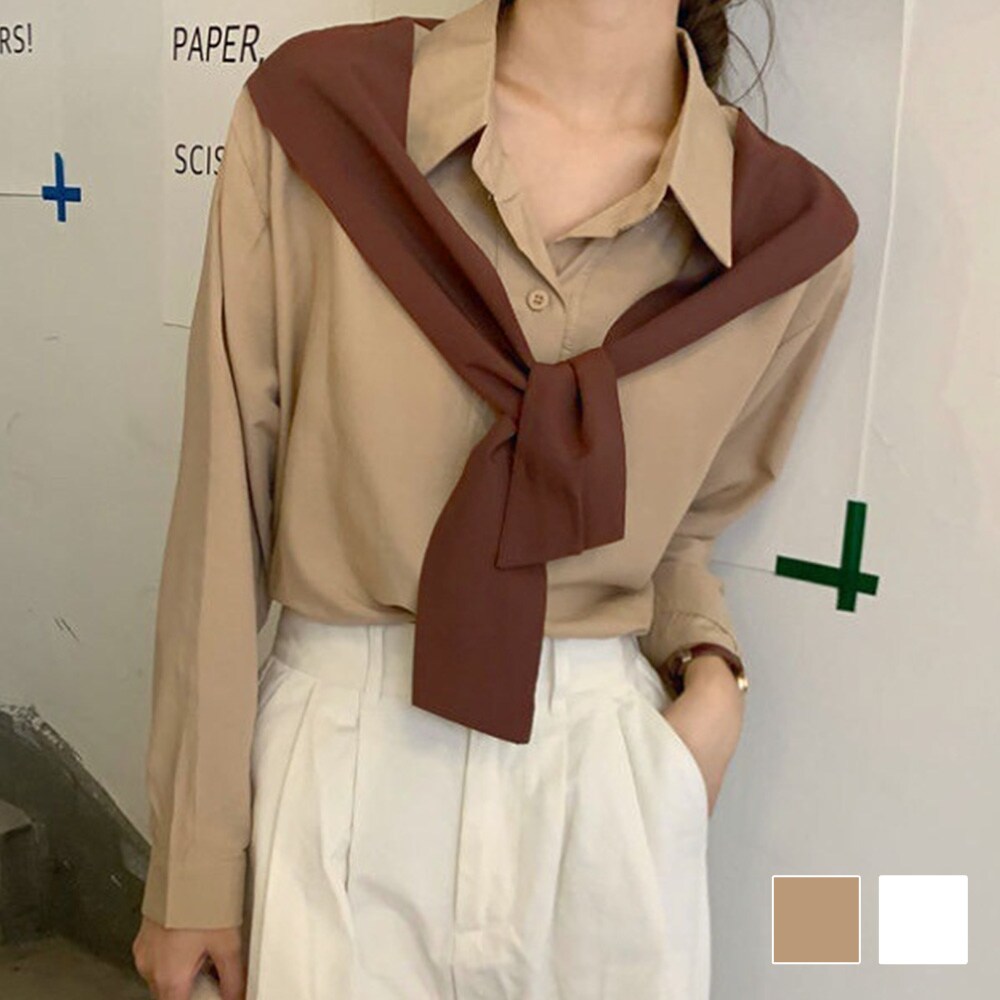 肩掛け風バイカラーシャツ | アミュレット(Amulet) | マルイウェブチャネル