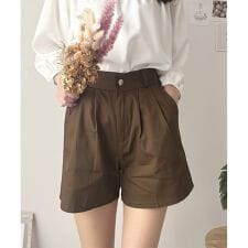 タック入りキュロットパンツ