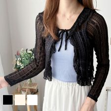 アミュレット(Amulet)のショートレースカーディガン