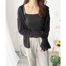 長袖ライトパーカー