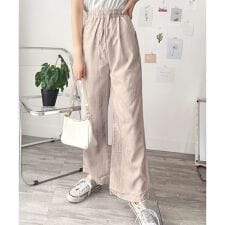 ニュアンス柄ストレートパンツ