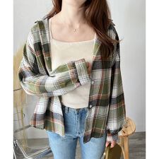 アミュレット(Amulet)のカジュアルチェック柄シャツ