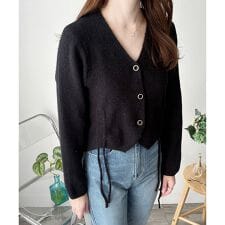 ドロストVネックニットカーディガン