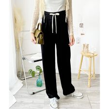 コーデュロイ風裏起毛ロングパンツ